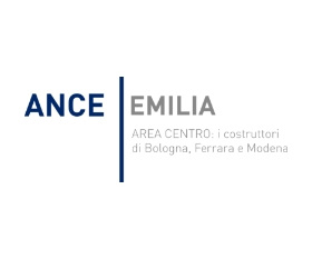 Logo di ANCE Emilia, costruttori di Bologna, Ferrara e Modena.